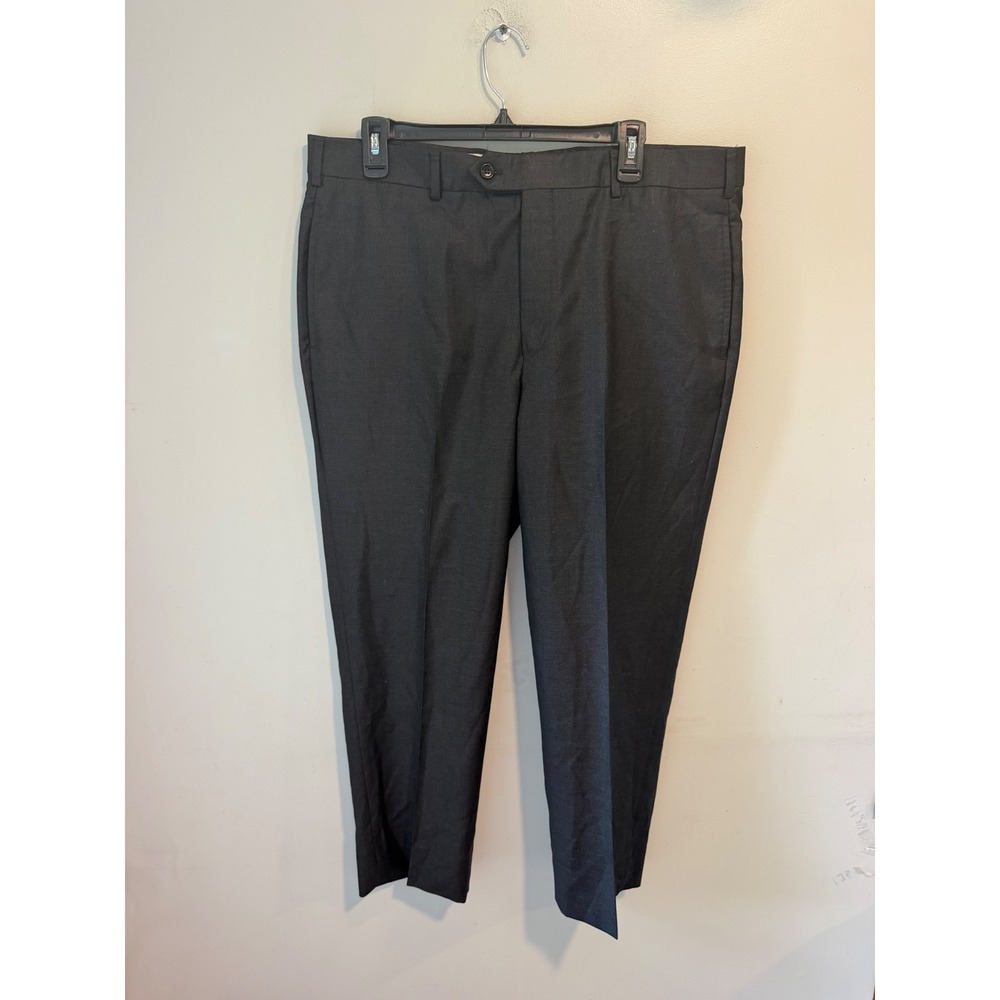 Brooks Brothers 1818 Regent Vitale Barberis Canonico Wool Dress Pants Grey W38